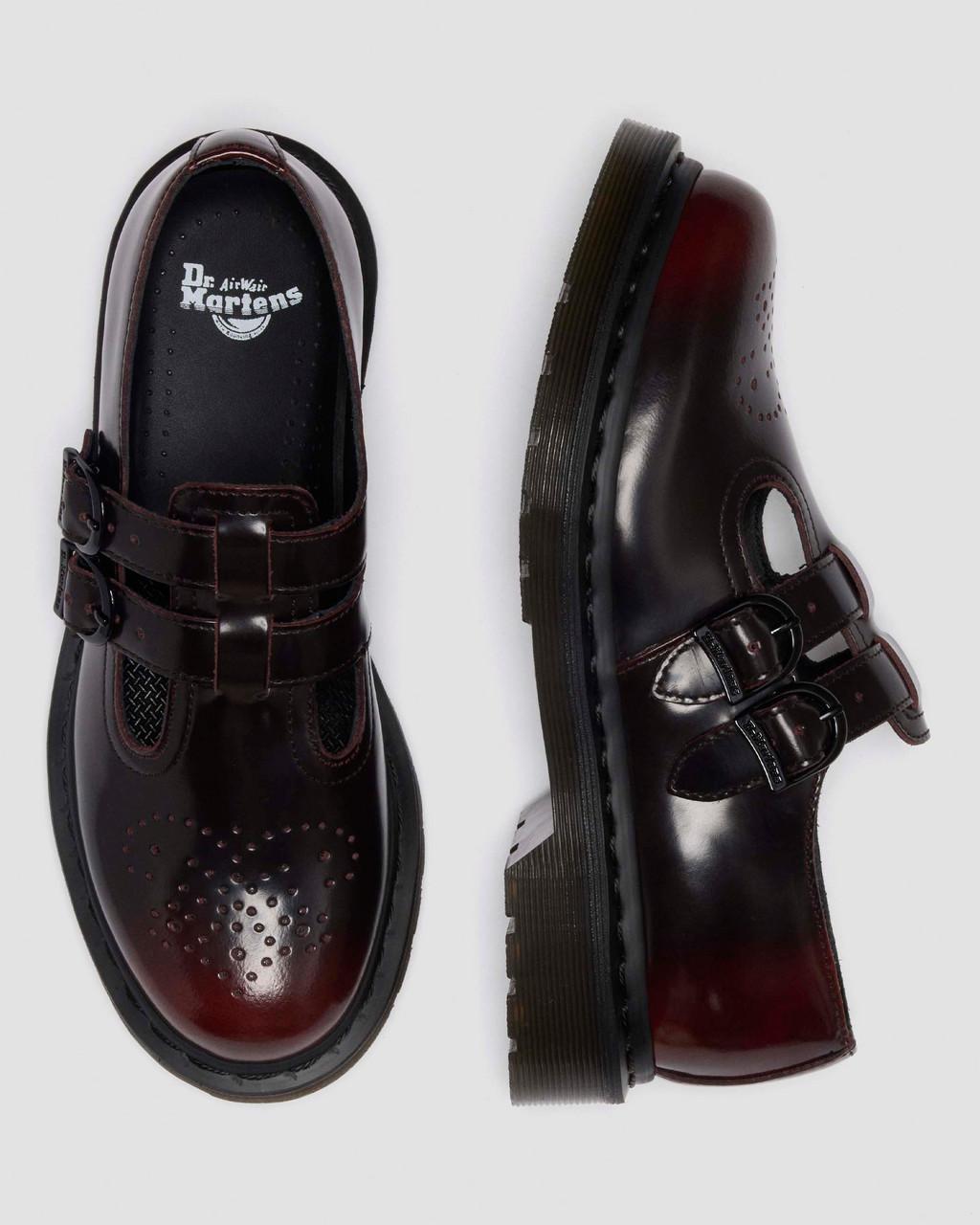 8065 Arcadia Rub Off Leather Mary Jane Shoes - Cherry Red Arcadia — Arcadia - image 9