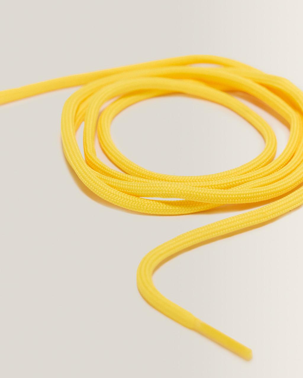 55 Inch Round Shoe Laces (8-10 Eye) - Yellow — Polyester - image 3