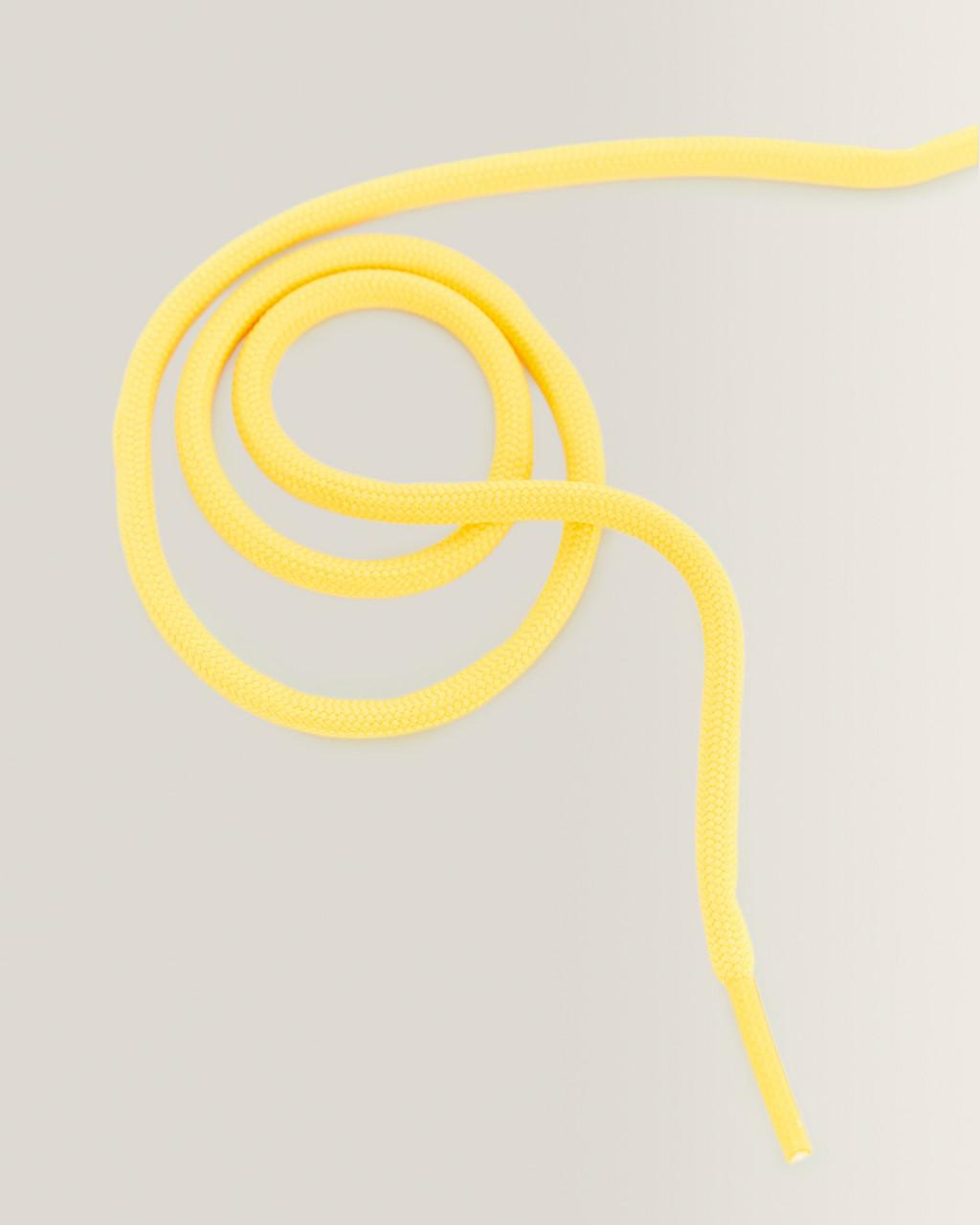 26 Inch Round Shoe Laces (3-Eye) - Yellow — Cotton - image 3