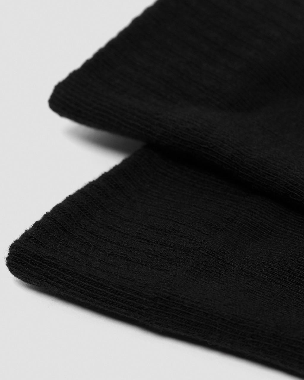 Double Doc Cotton Blend Socks - Black — Cotton Blend - image 4
