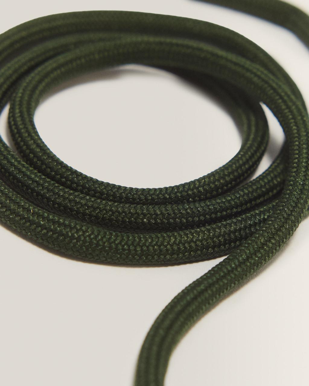 55 Inch Round Shoe Laces (8-10 Eye) - Dark Green — Polyester - image 3