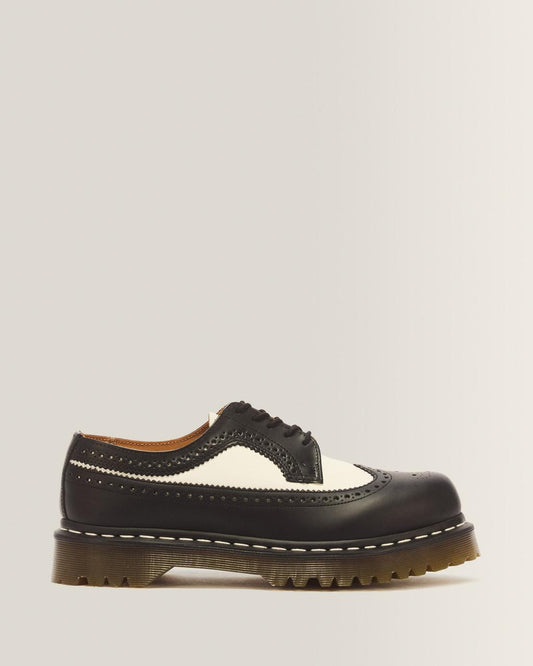 3989 Bex Smooth Leather Brogue Shoes - Black — Smooth Leather