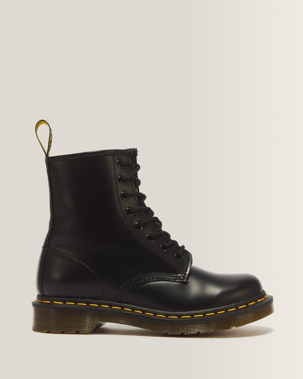 1460 Women's Smooth Leather Lace Up Boots - Black — Smooth Leather