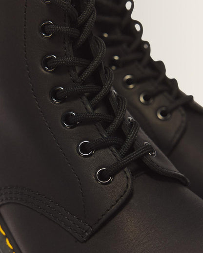 1460 Greasy Leather Lace Up Boots - Black — Greasy - image 3