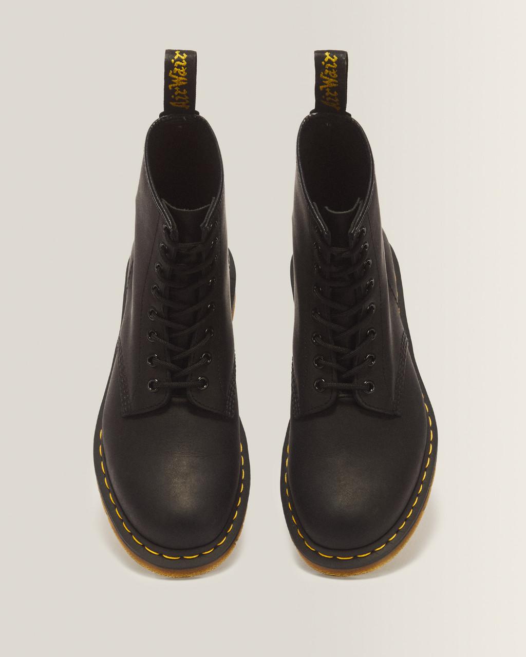 1460 Greasy Leather Lace Up Boots - Black — Greasy - image 4