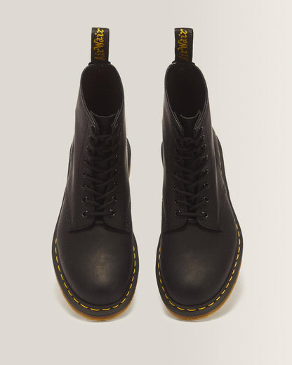 1460 Greasy Leather Lace Up Boots - Black — Greasy - image 4