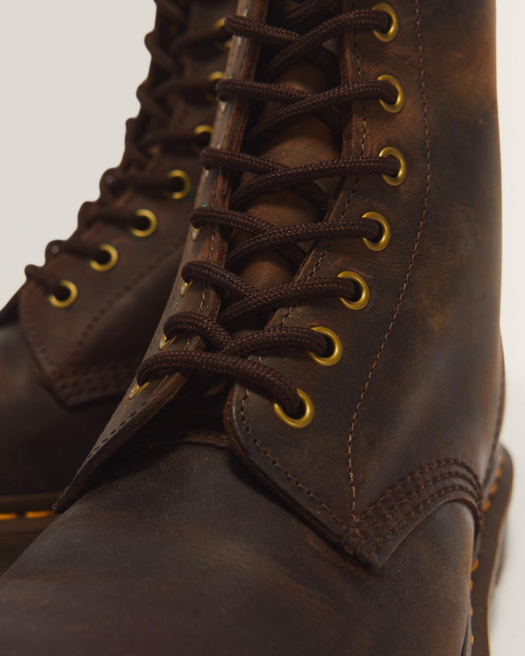 1460 Crazy Horse Leather Lace Up Boots - Brown — Crazy Horse - image 8