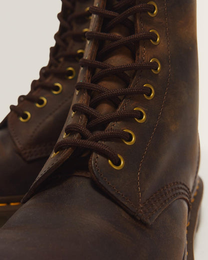 1460 Crazy Horse Leather Lace Up Boots - Brown — Crazy Horse - image 8