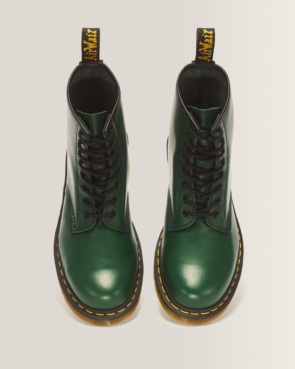 1460 Smooth Leather Lace Up Boots - Green — Smooth Leather - image 4