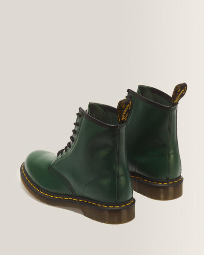 1460 Smooth Leather Lace Up Boots - Green — Smooth Leather - image 6