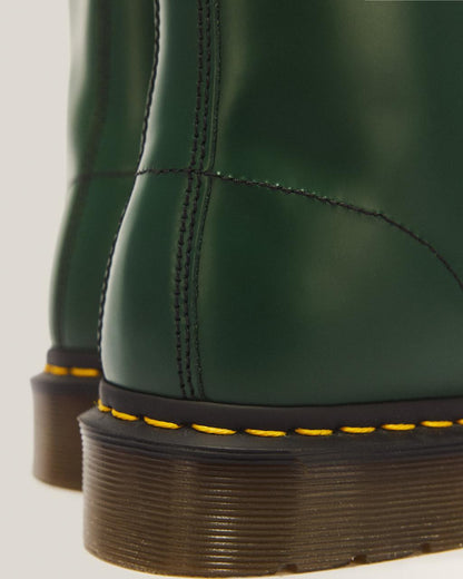 1460 Smooth Leather Lace Up Boots - Green — Smooth Leather - image 8