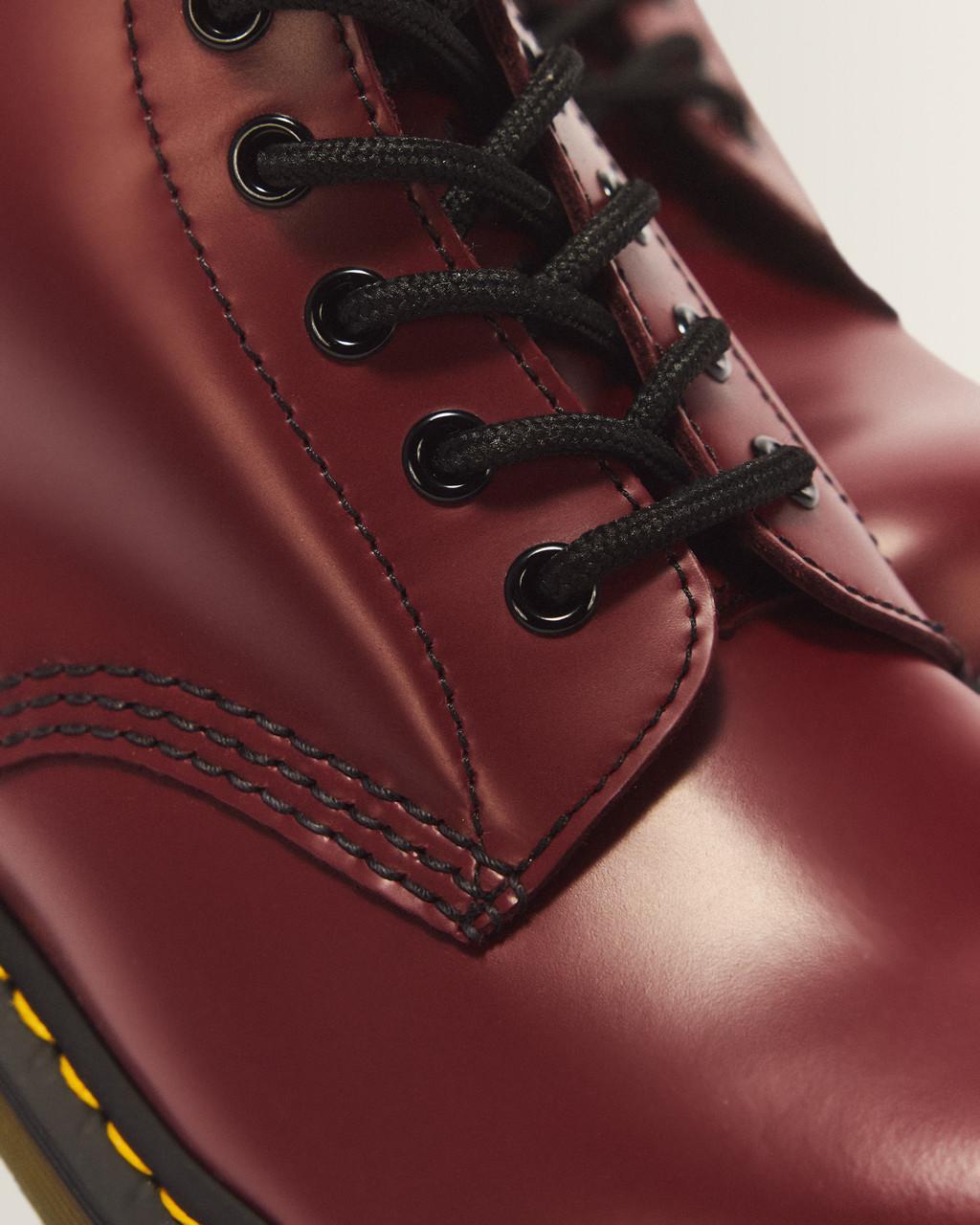 1460 Smooth Leather Lace Up Boots - Cherry Red — Smooth Leather - image 3