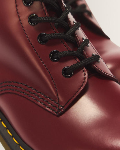 1460 Smooth Leather Lace Up Boots - Cherry Red — Smooth Leather - image 3