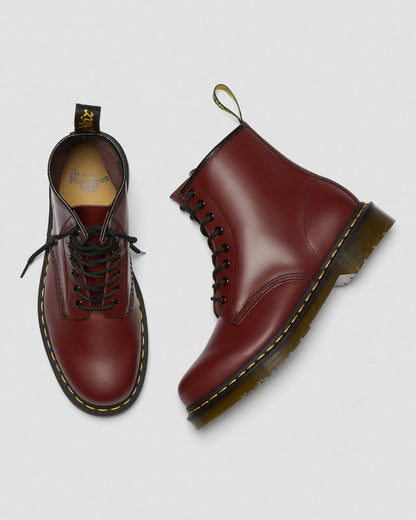 1460 Smooth Leather Lace Up Boots - Cherry Red — Smooth Leather - image 9