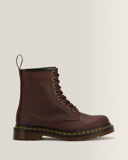 1460 Crazy Horse Leather Boots - Cherry Red — Crazy Horse