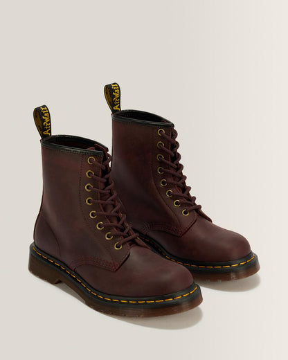 1460 Crazy Horse Leather Boots - Cherry Red — Crazy Horse - image 5