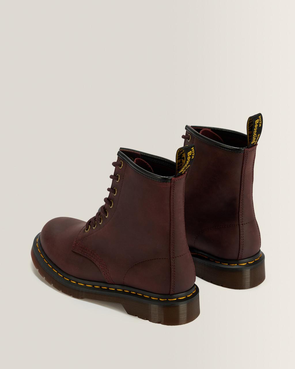 1460 Crazy Horse Leather Boots - Cherry Red — Crazy Horse - image 6