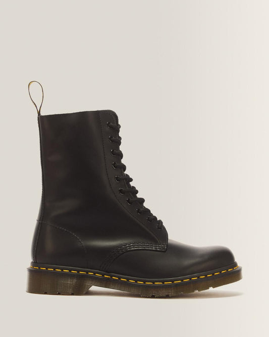 1490 Smooth Leather Mid Calf Boots - Black — Smooth Leather