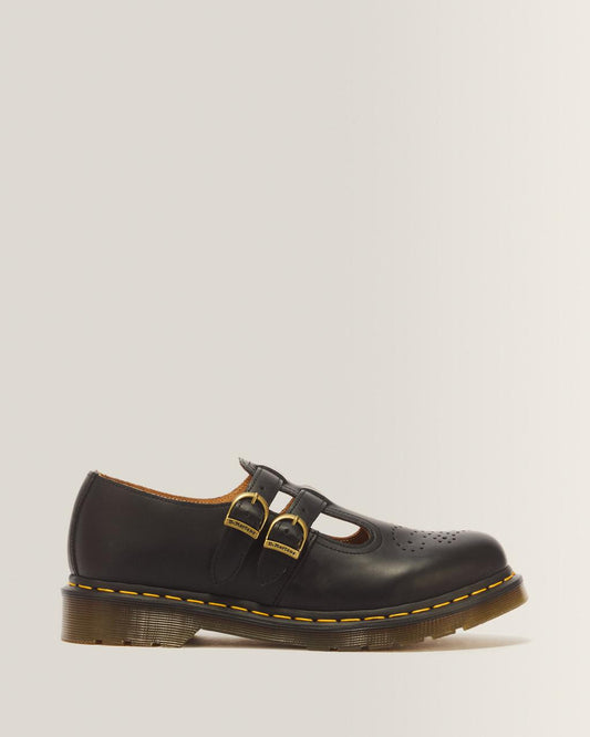 8065 Smooth Leather Mary Jane Shoes - Black — Smooth Leather