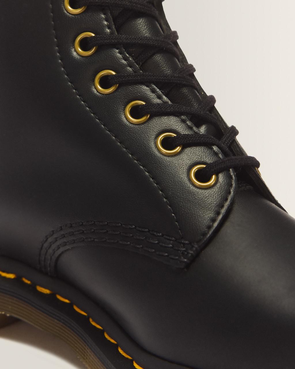 Vegan 1460 Felix Lace Up Boots - Black — Felix Rub Off - image 3
