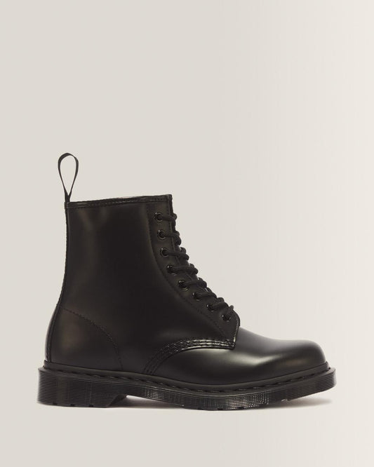 1460 Mono Smooth Leather Lace Up Boots - Black — Smooth Leather