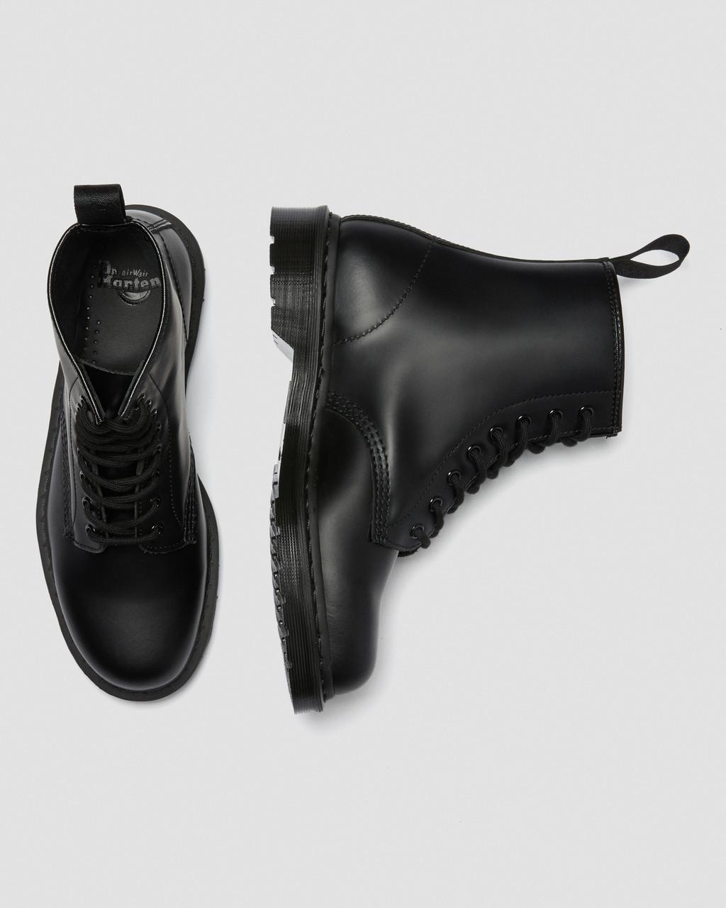 1460 Mono Smooth Leather Lace Up Boots - Black — Smooth Leather - image 11