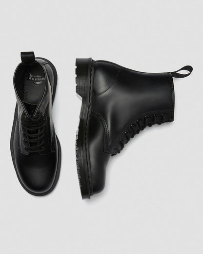 1460 Mono Smooth Leather Lace Up Boots - Black — Smooth Leather - image 11