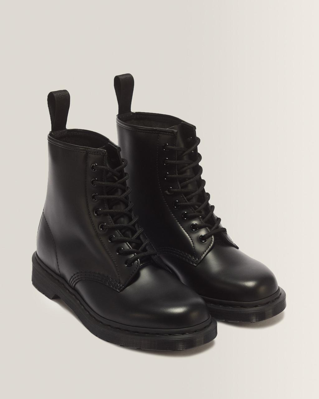 1460 Mono Smooth Leather Lace Up Boots - Black — Smooth Leather - image 5