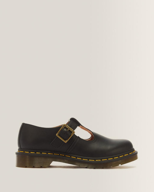 Polley Smooth Leather Mary Janes - Black — Smooth Leather