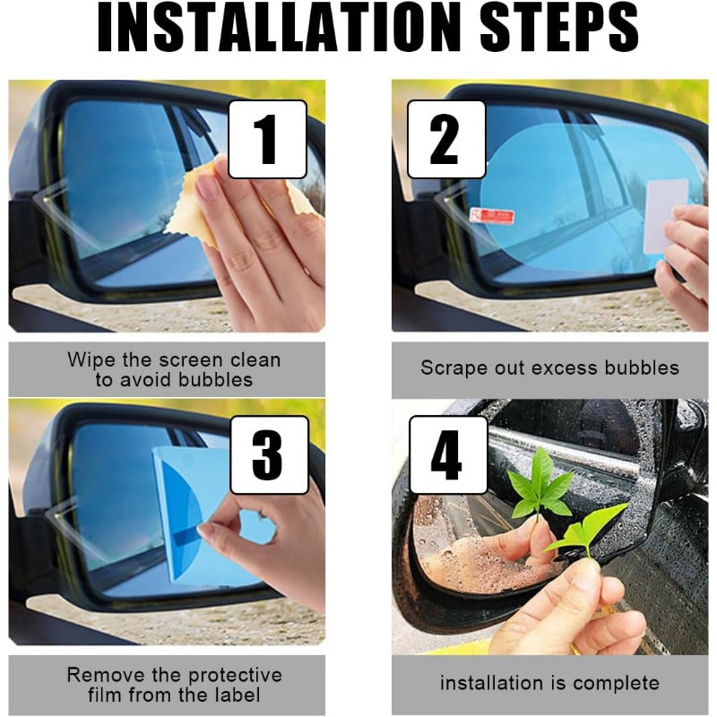 Rain Repellent Mirror Film