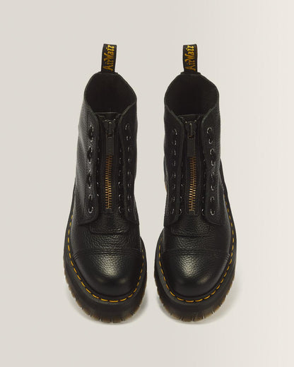 Sinclair Milled Nappa Leather Platform Boots - BLACK MILLED NAPPA — Milled Nappa - image 4