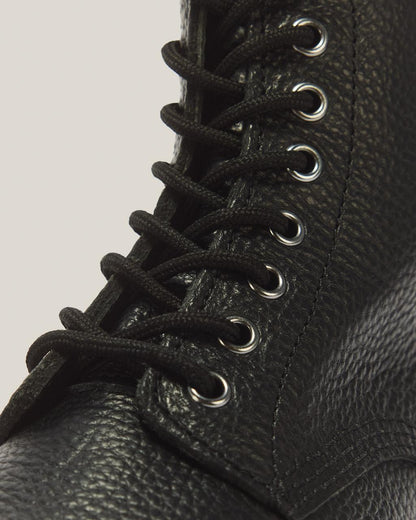 Sinclair Milled Nappa Leather Platform Boots - BLACK MILLED NAPPA — Milled Nappa - image 8