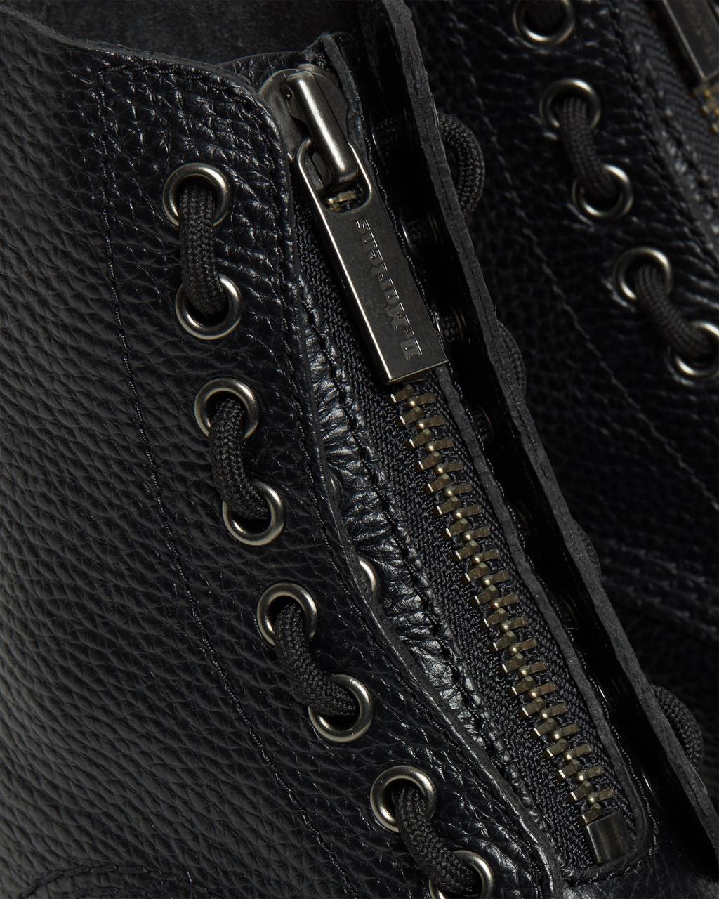 Sinclair Milled Nappa Leather Platform Boots - BLACK MILLED NAPPA — Milled Nappa - image 9