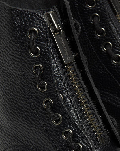 Sinclair Milled Nappa Leather Platform Boots - BLACK MILLED NAPPA — Milled Nappa - image 9