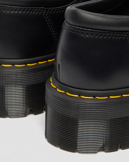 8053 Leather Platform Casual Shoes - Black — Polished Smooth - image 9