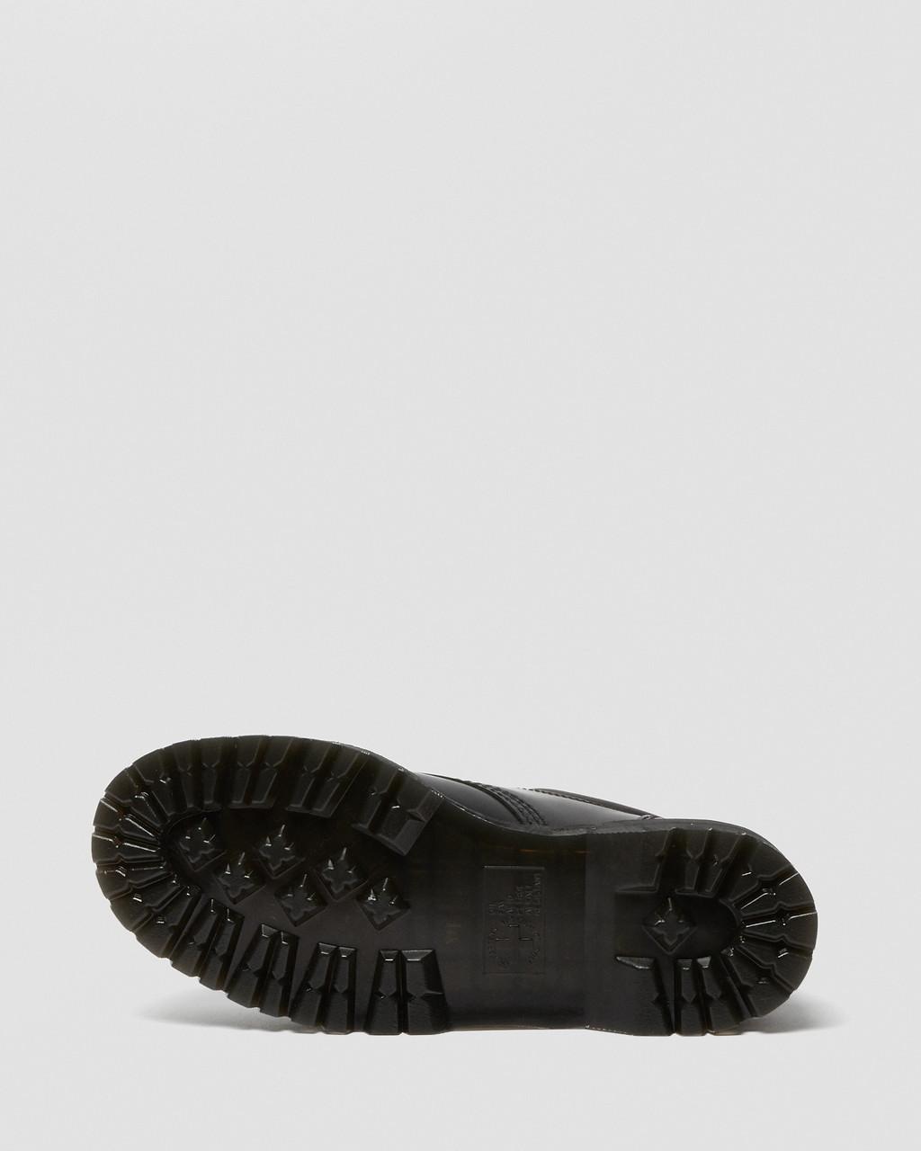 8053 Leather Platform Casual Shoes - Black — Polished Smooth - image 10