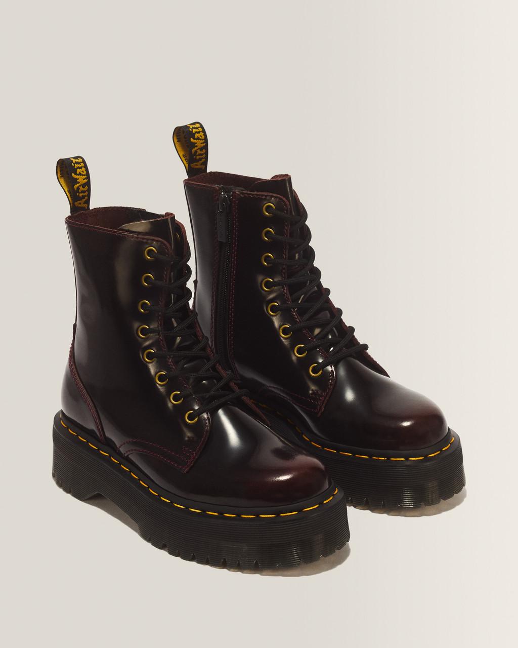 Jadon Arcadia Leather Platform Boots - Cherry Red Arcadia — Arcadia - image 5