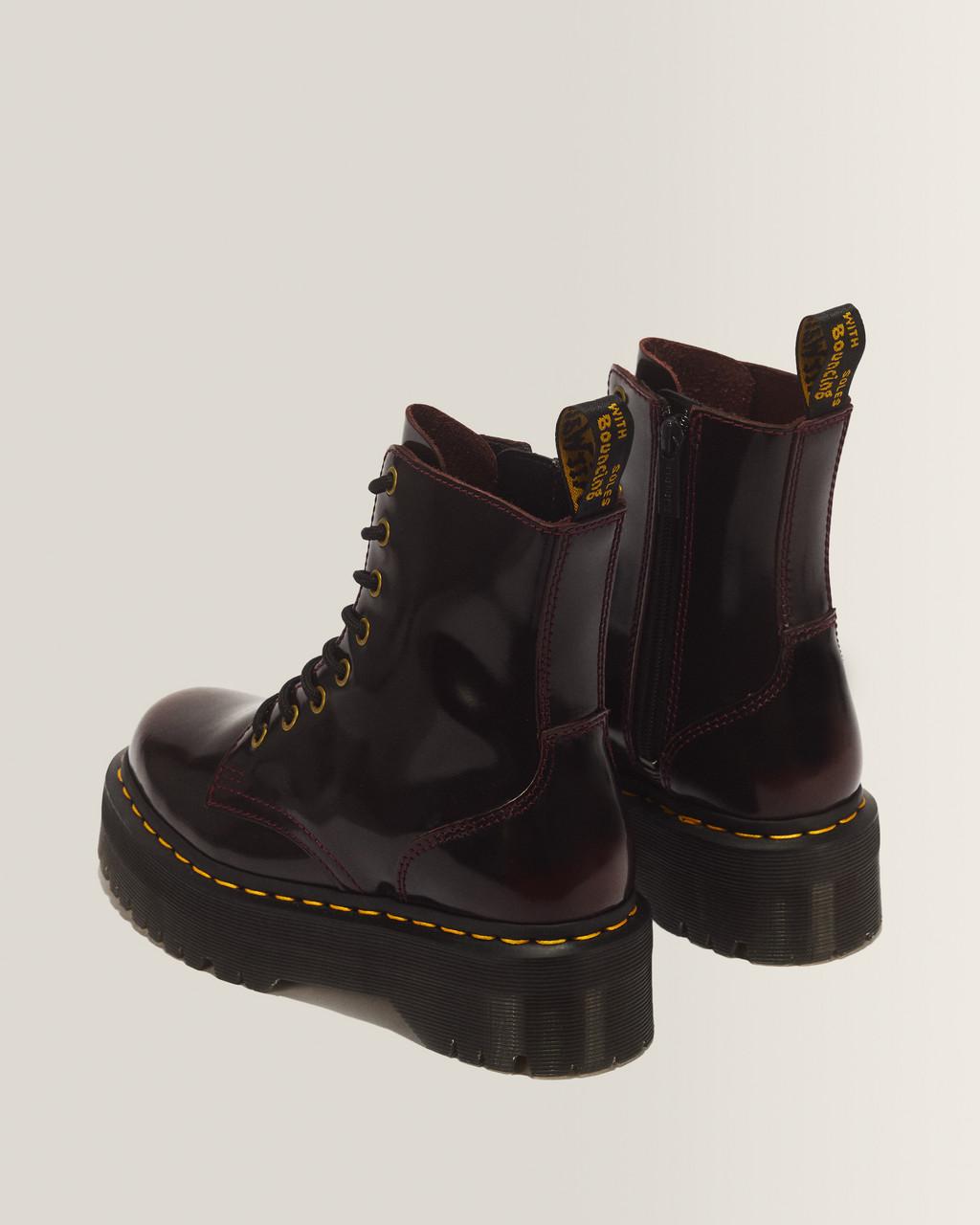 Jadon Arcadia Leather Platform Boots - Cherry Red Arcadia — Arcadia - image 6