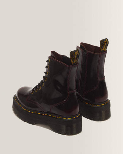 Jadon Arcadia Leather Platform Boots - Cherry Red Arcadia — Arcadia - image 6