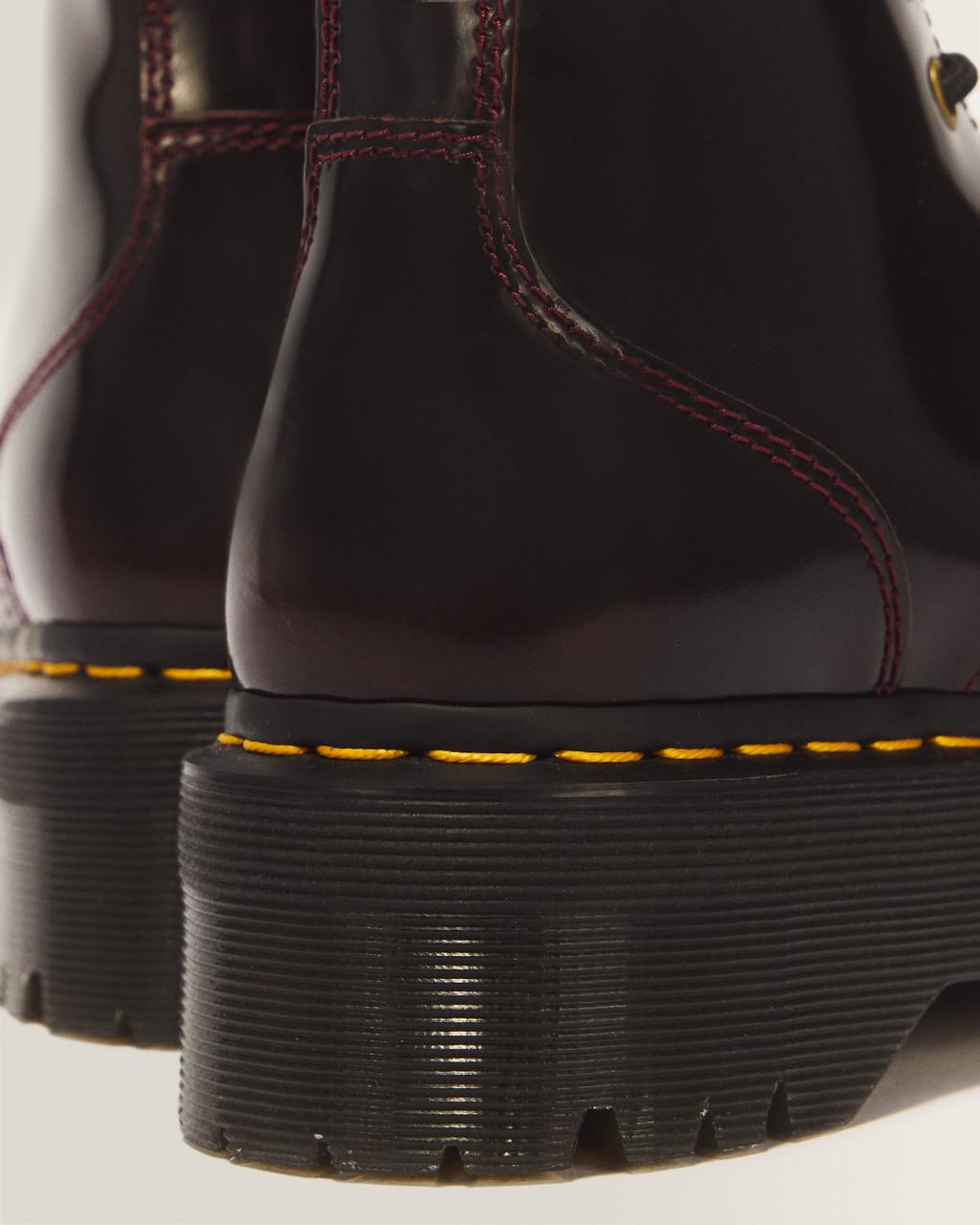 Jadon Arcadia Leather Platform Boots - Cherry Red Arcadia — Arcadia - image 8