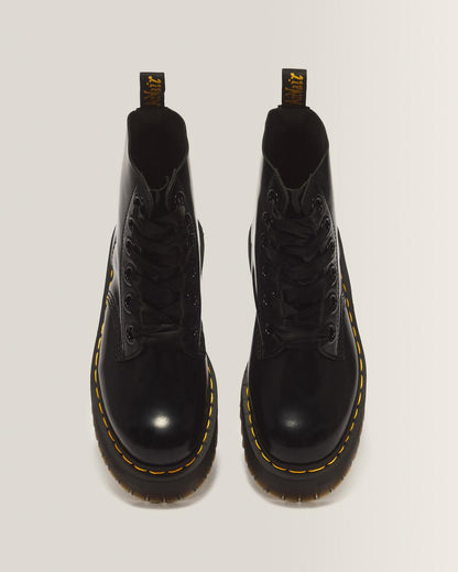 Molly Women's Leather Platform Boots - BLACK BUTTERO — Buttero - image 4