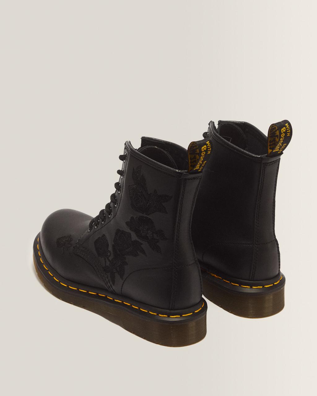 1460 Vonda Mono Women's Floral Boots - Black — Softy T - image 6