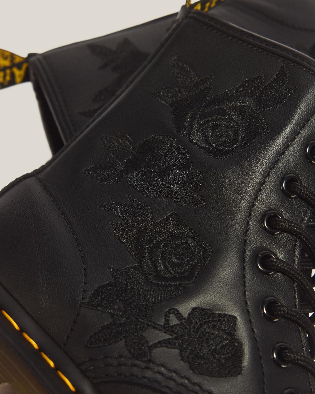 1460 Vonda Mono Women's Floral Boots - Black — Softy T - image 8