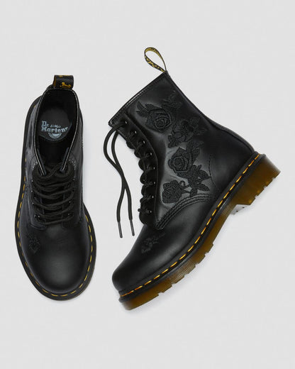 1460 Vonda Mono Women's Floral Boots - Black — Softy T - image 9