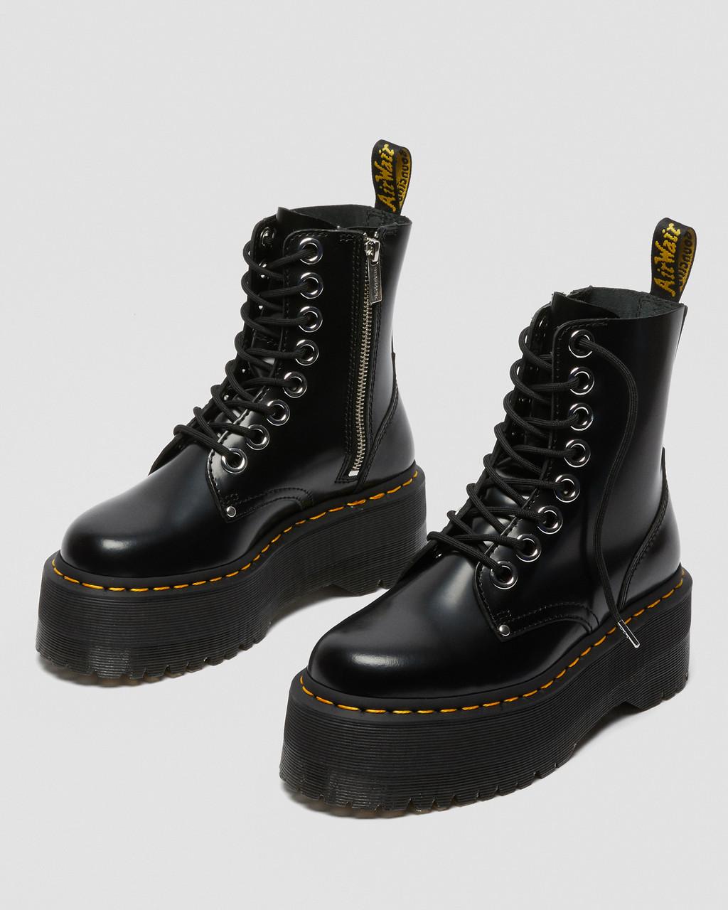 Jadon Max Boot Women's Platforms - BLACK BUTTERO — Buttero - image 9