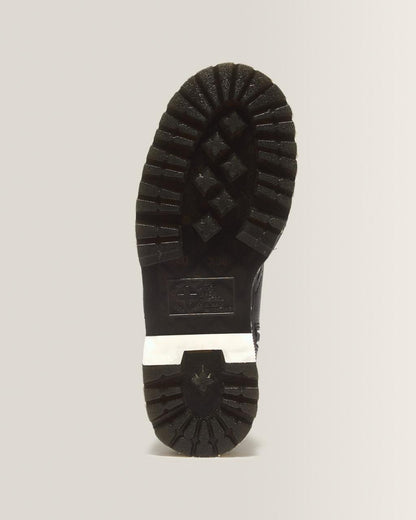 Jadon Boot Leather Faux Fur Lined Platforms - Black — Pisa - image 7