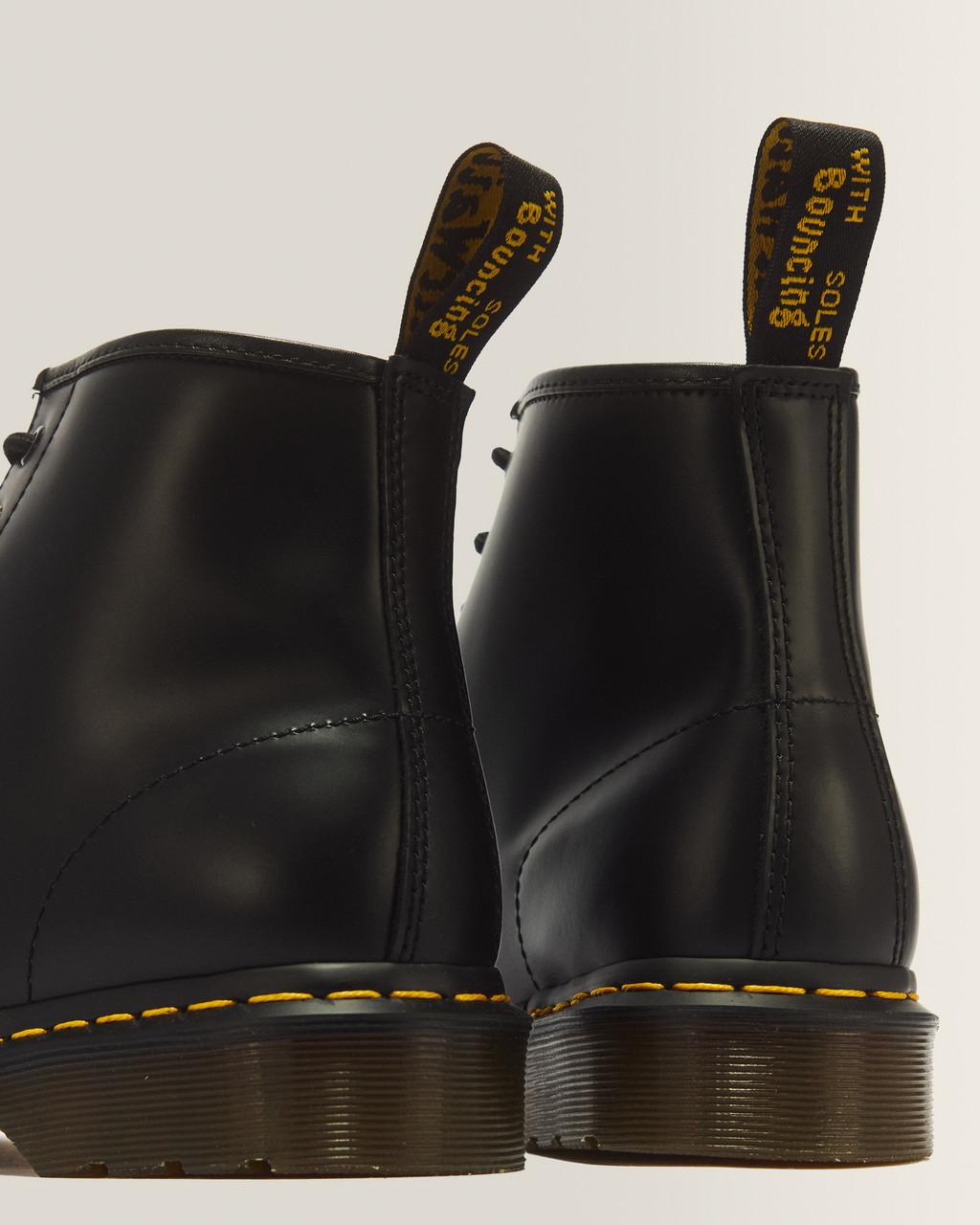 101 Yellow Stitch Smooth Leather Ankle Boots - Black — Smooth Leather - image 3