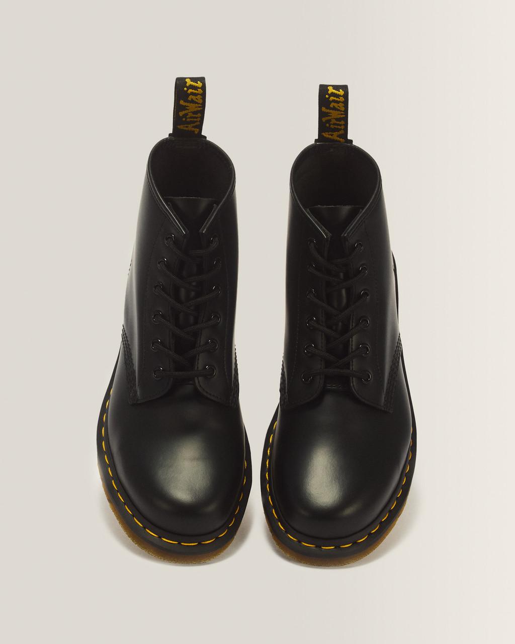 101 Yellow Stitch Smooth Leather Ankle Boots - Black — Smooth Leather - image 4