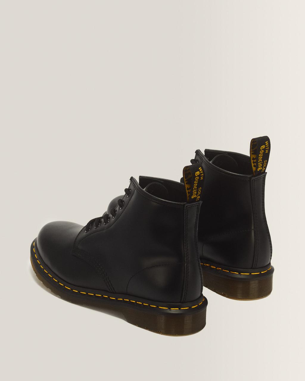101 Yellow Stitch Smooth Leather Ankle Boots - Black — Smooth Leather - image 6