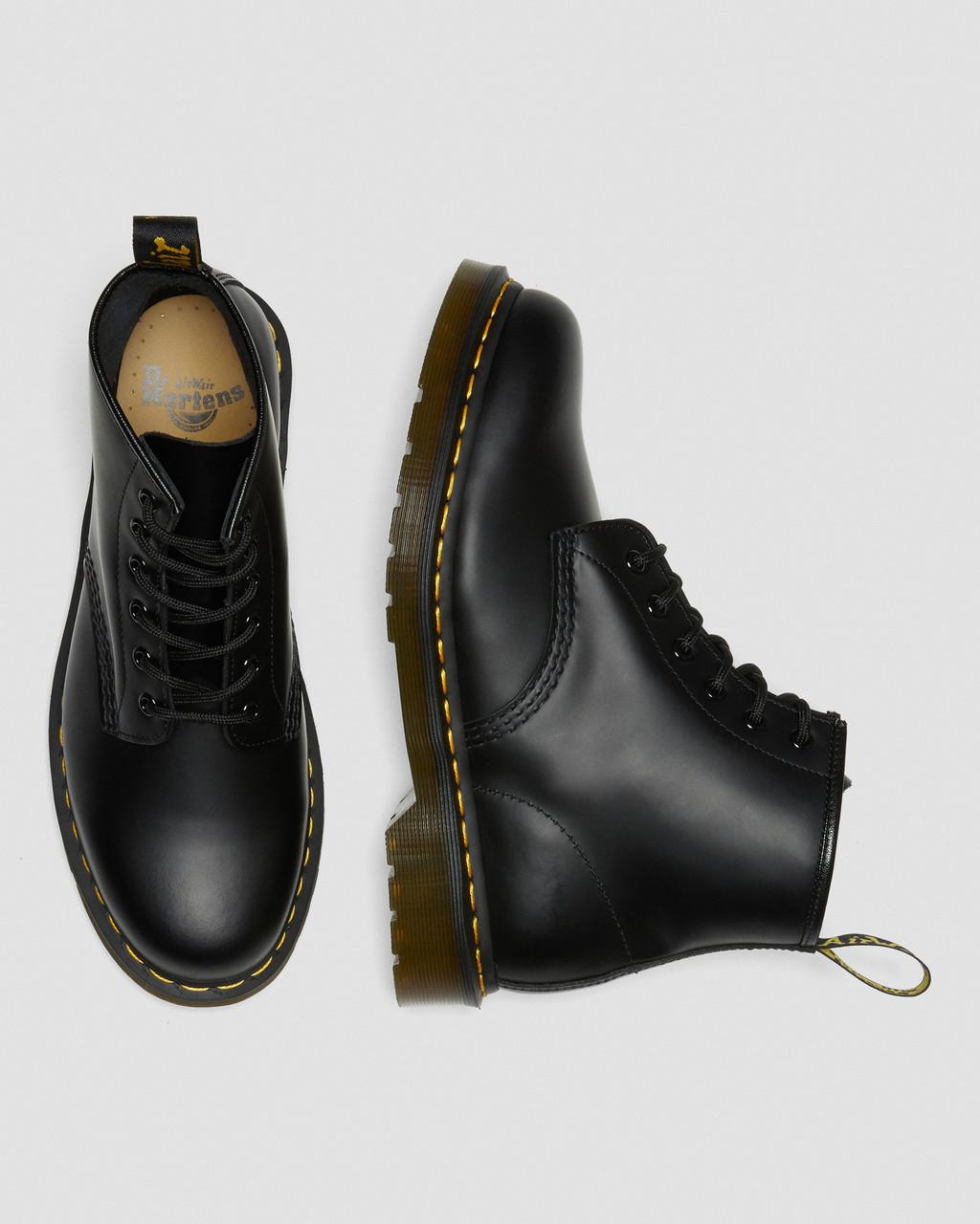 101 Yellow Stitch Smooth Leather Ankle Boots - Black — Smooth Leather - image 10